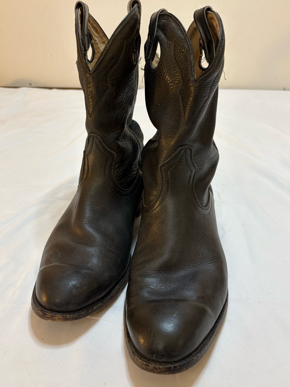 Boulet Cowboy Boots Men’s 10.5 EE Wide Black Leather